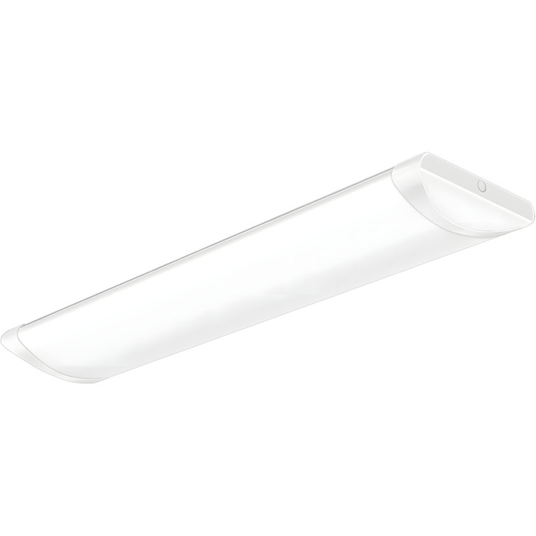 4FT LED Wraparound Puff Lights, 50W 5500LM, Dimmable With 3 Colour Temperatures, Flush Mount Ceiling Lights For Kitchen, Laundry, Office, White