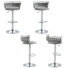 Christal Height Adjustable Swivel Bar Stool