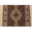 Tapis traditionnel fin en laine rouge noué à la main 2 pi 8 po x 9 pi 11 po