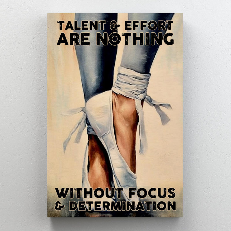 «Guimaray Ballet Talent And Effort Are Rien», impression sur toile, H 14 po x l 11 po x P 1,25 po