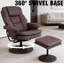 Fauteuil inclinable pivotant en cuir Scratch Cat