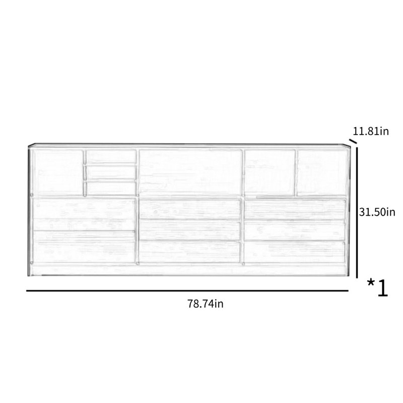 Floor-to-ceiling Black Walnut Sideboard