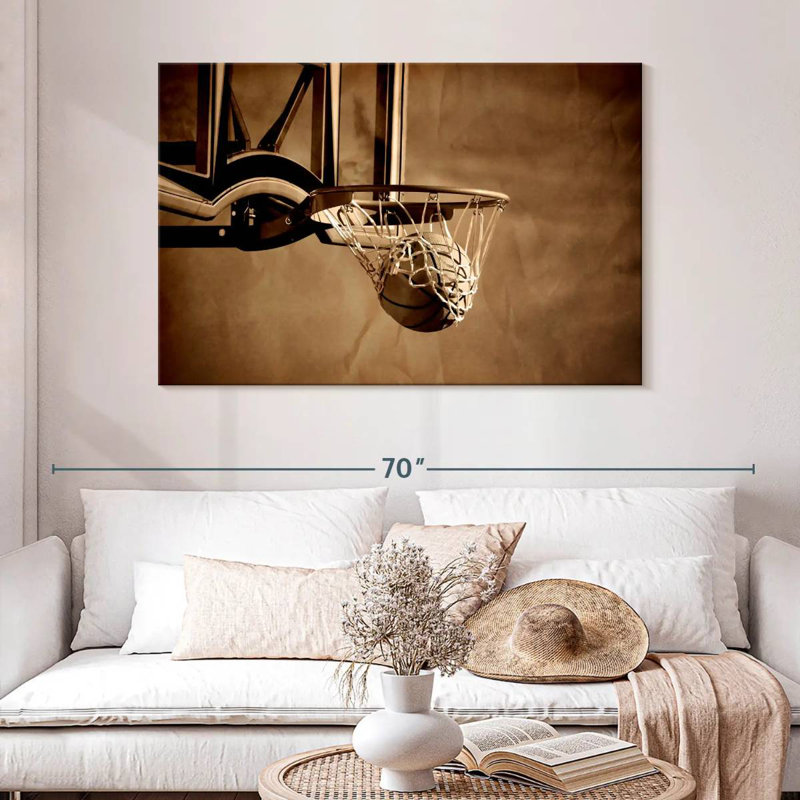 Sireci Sepia Basketball, 30" H x 45" W