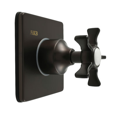 Kingston Brass Hamilton Single-Handle Three-Way Diverter Valve With Square Trim Kit