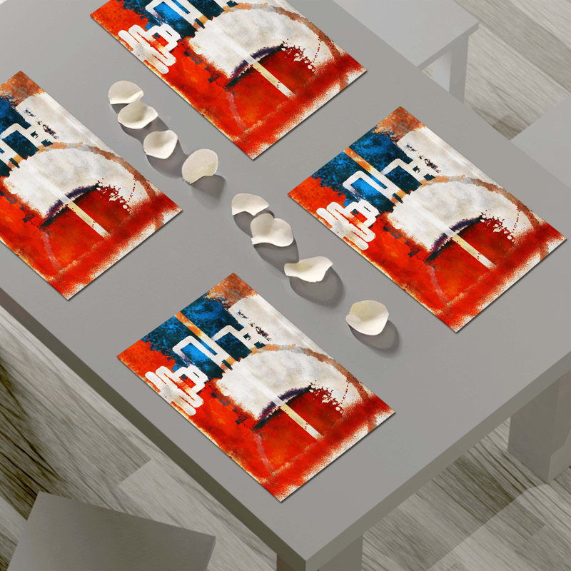 Napperon abstrait en polyester