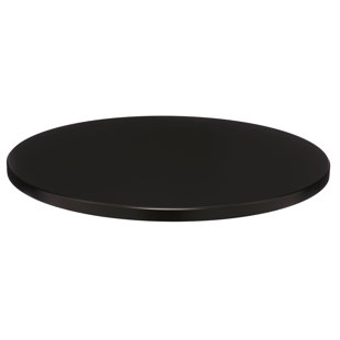 Plateau de table rond d'intérieur en bois thermolaqué
