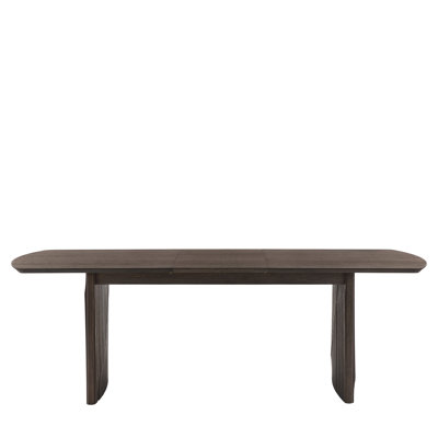 Extendable Oak Solid Wood Base Dining Table