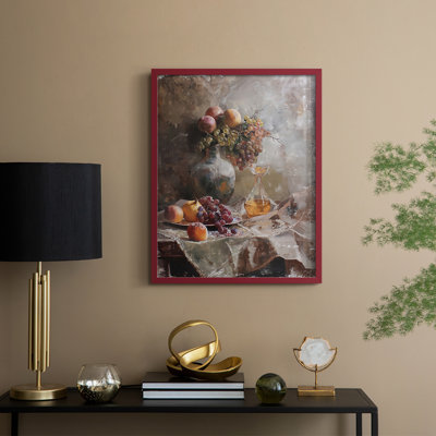 Reproduction encadrée FLORAL Series DCC XXII - bois massif