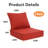 Outdoor Cushion Set Of 2, 5 Inch Deep Seat Patio Furniture Cushions With Removable Cover,replacement Patio Cushion Set For Chair,sofa,loveseat-310309763