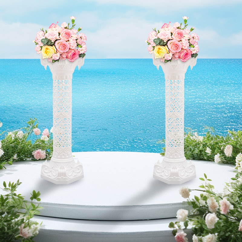 2pcs Plastic Roman Pillar