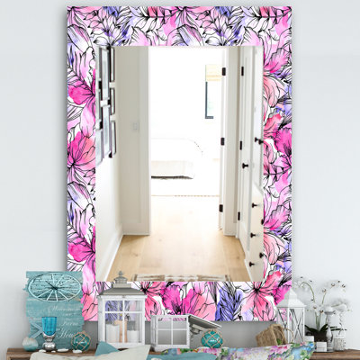 Miroir mural 22 fleurs