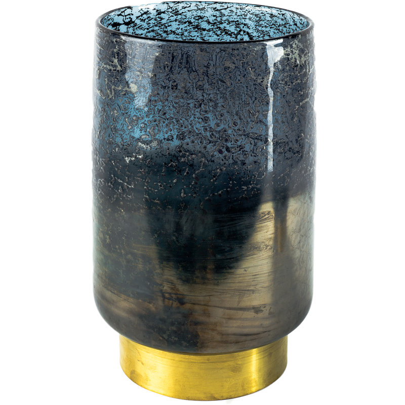 Kiernan Glass Table Vase, 10.3" H x 6.3" W x 6.3" D