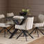 Heaven Metal Base Dining Table-1775188980