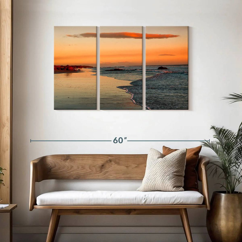 Gillard Leon Beach Sunset, 28" H x 45" W