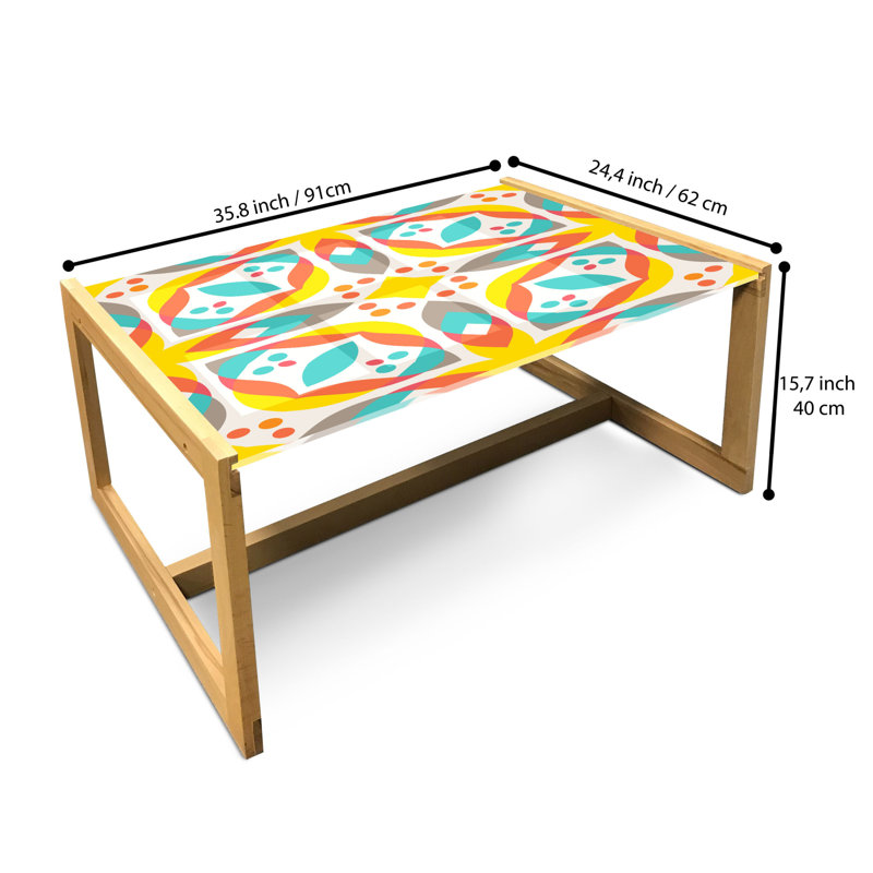 Jaleiah Sled Coffee Table, 90cm H x 62cm W x 40cm D