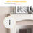 White Fireplace - 29" Interior Width, Decorative Trait, 45.25" Wide Ornament Platform, Easy To Wipe Clean, Tipping, Electric Ornamental Pattern, Scrub,
