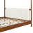 Easton Modern Boucle Upholstered 4-Post Canopy Bed Frame with Solid Wood Legs, Padded Headboard and Footboard