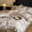 Floral Double-Layer Crinkle Cotton Duvet Cover Set-124974154-124974148