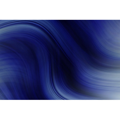Forta Abstract Blue On Canvas by Ilyianne Painting