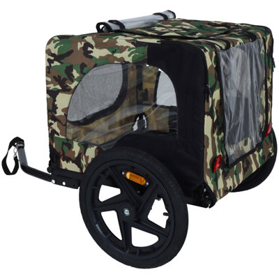Camouflage pliable remorque vélo vélo remorque camping animal chien chat transport de bagages