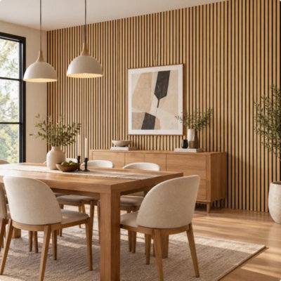 Panneaux muraux 3D, panneaux muraux insonorisants en bois 8 pièces, panneaux texturés 23,62 po x 23,62 po pour le salon, la chambre à coucher et le bureau, noir mat