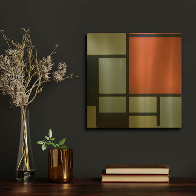 « Composition 1921 » de Piet Mondrian, tableau mural en métal, 30,5 x 30,5 cm