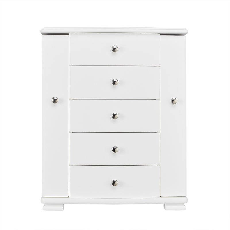 Wood Jewelry Box +, White