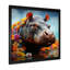 Art floral hippopotame mystique 1 - Hippopotame-370624840-370624843
