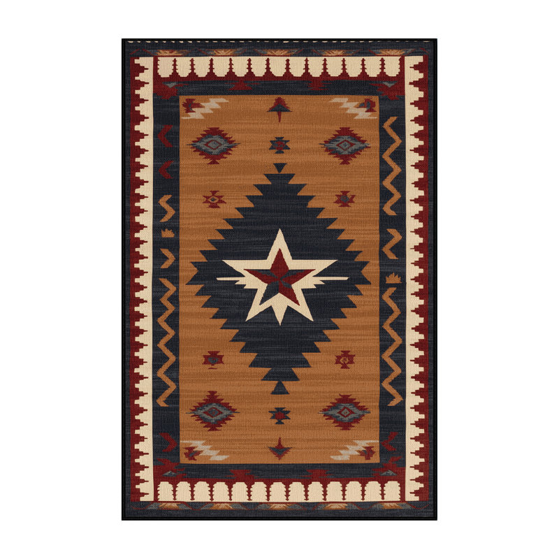  Tapis lavable Texas Lone Star, Rectangle 2 pi x 3 pi