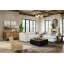 Jaywon Aurora Channel 97" Wide Upholstered Sofa, Off-White