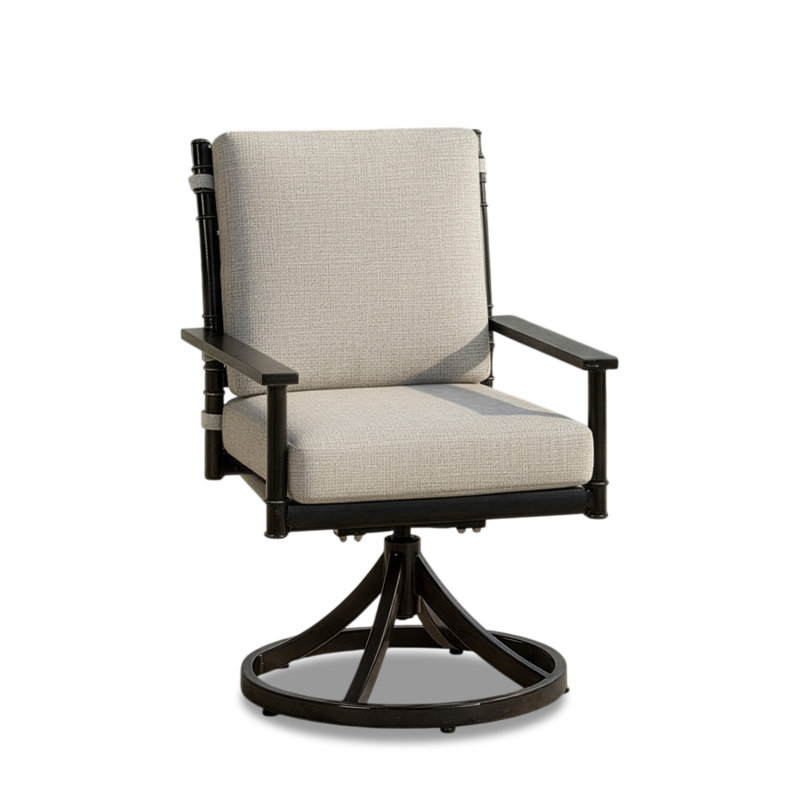 Chaise avec accoudoirs pivotante Lancaster, Echo Ash