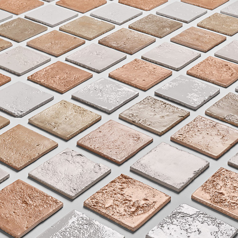 Navari 5x5 Textured Matte Ceramic Tile, White Matte