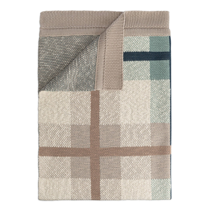 Knitted Plaid Blanket