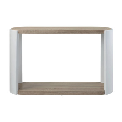 Modern Table In Oak & White - And Stylish For Home Decor Practical Daily Use