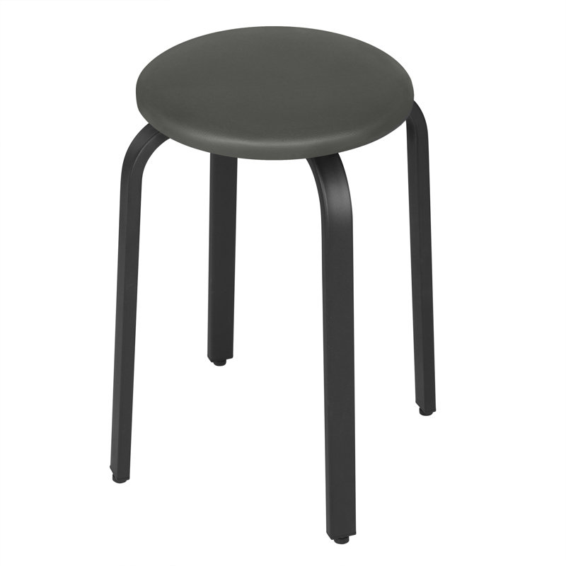 Messai Steel Accent Stool, Grey