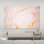 Toile imprimée : Marbre rose aux reflets dorés, 1 toile tendue