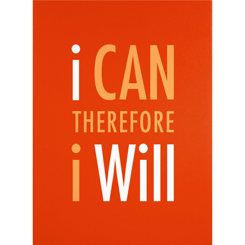 Inspirational Black and White Framed Canvas Art, 26 x 32 Inches