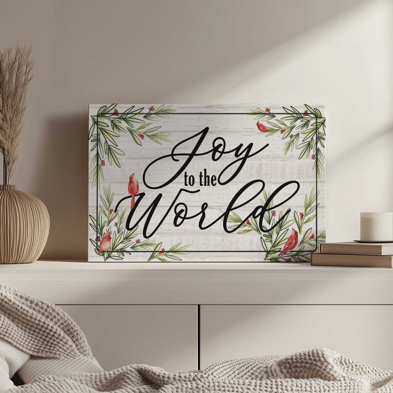 «Joy to the world» par Dogwood, L 30 po x H 20 po, Ne s’applique pas, Toile tendue