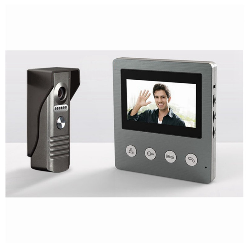 Seqcam 4,3 po Sonnette vidéo avec téléphone