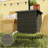 Outdoor Patio Coffee Table,Wicker Side Table With Umbrella Hole-205628793