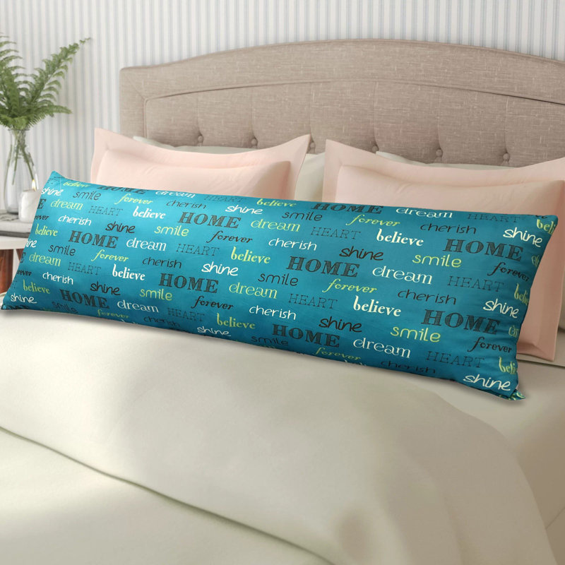 Coussin Stapp Inspire, 18 po x 28 po, Bleu sarcelle, Rectangle