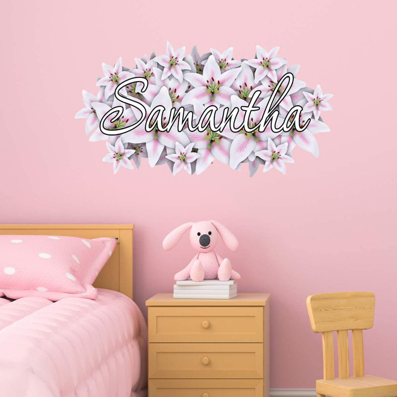 Text & Numbers Wall Decal, 15" H x 30" W