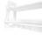 RiverRidge Kids 2-Tier Ladder Bookshelf with Storage and Wall Hooks for Playrooms with open Shelves for Toy Storage - White