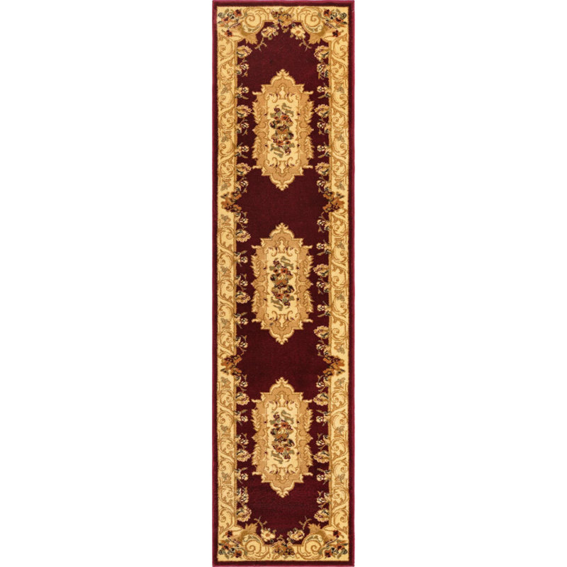 Tapis oriental rouge Rabito, Tapis de couloir 2 pi x 8 pi