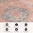Valora Rust Medallion Pattern Machine Washable Flatweave Rug With Non-Slip Backing-1395163394
