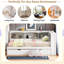 Lit de jour moderne avec lit gigogne, armoires de rangement et ports USB-218653774