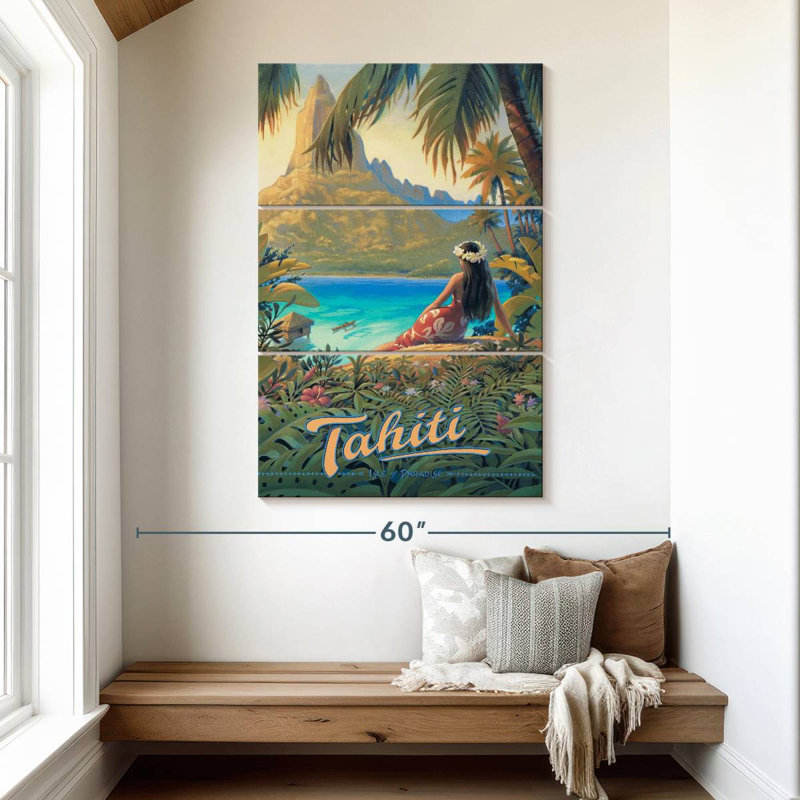 Gillard Tahiti I, H 50 po x l 32 po