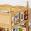Lit mezzanine avec garde-corps longs, lit mezzanine bas en bois massif avec échelles et tablette à côté, forme chic et conception à profil bas-1932767808-1932767811