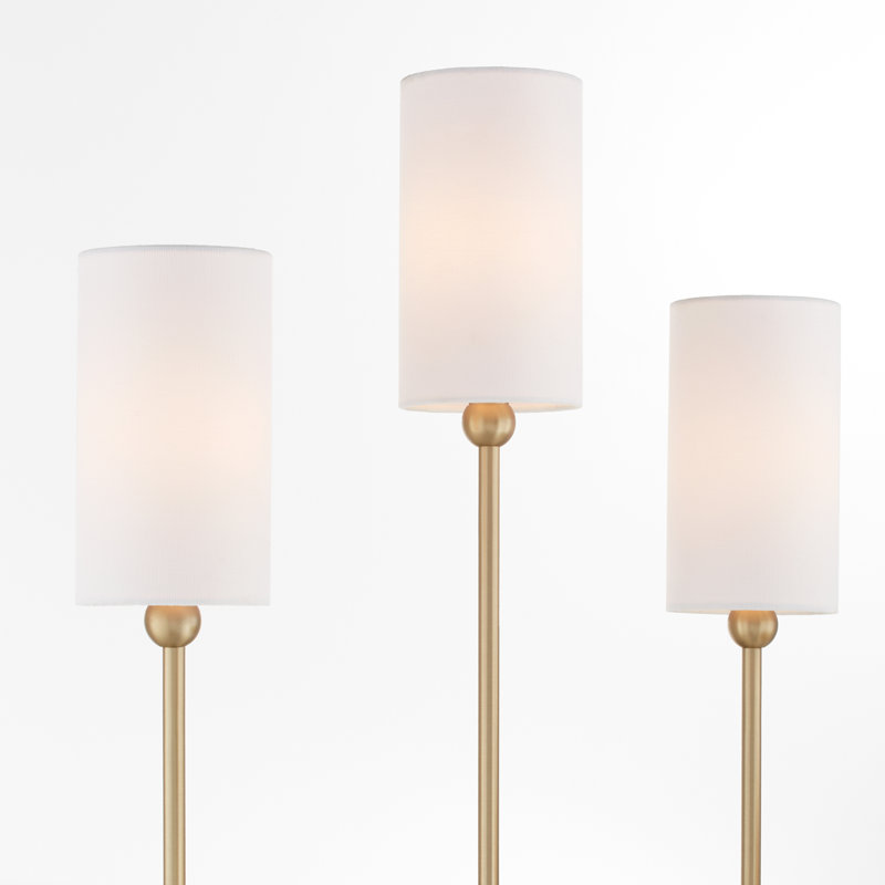 CHARLOTTE 3 Light Wall Mount, Aged Brass