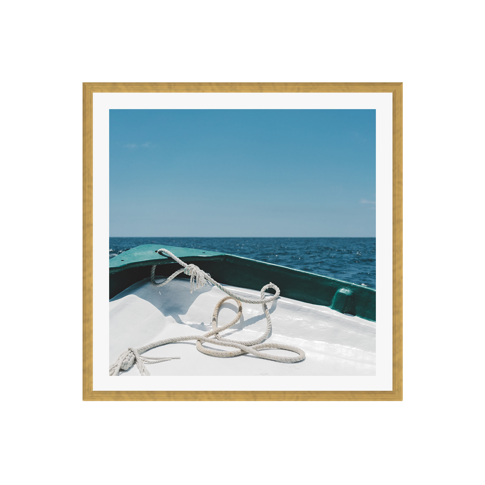 Beyond The Sea 1 by Bethany Young Photography, Natural Single Picture Framed, 12" H x 12" W x 0.75" D, Yes